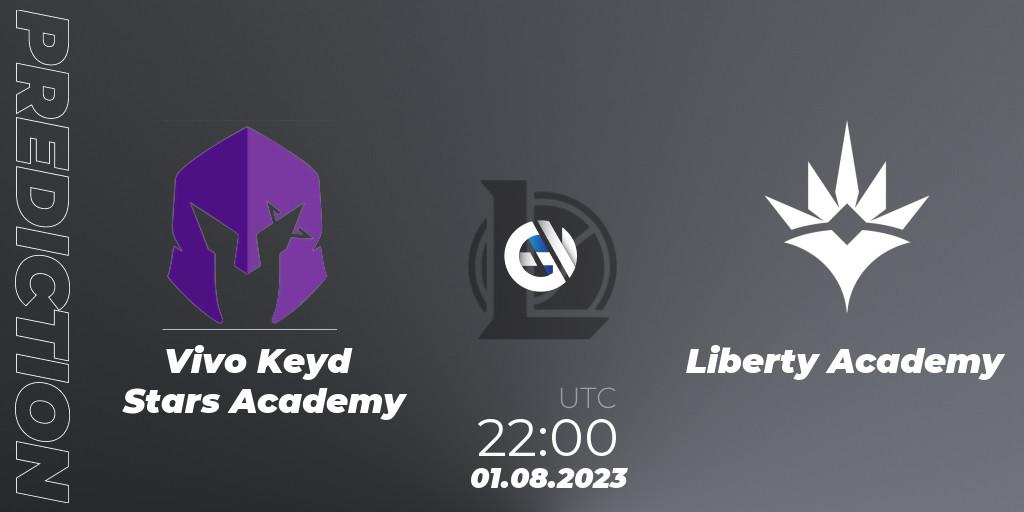 Pronóstico Vivo Keyd Stars Academy - Liberty Academy. 01.08.2023 at 22:00, LoL, CBLOL Academy Split 2 2023 - Group Stage