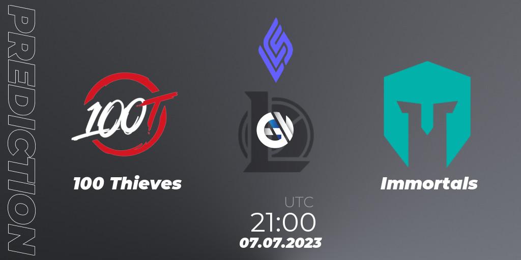 Pronóstico Cloud9 - Immortals. 30.06.23, LoL, LCS Summer 2023 - Group Stage