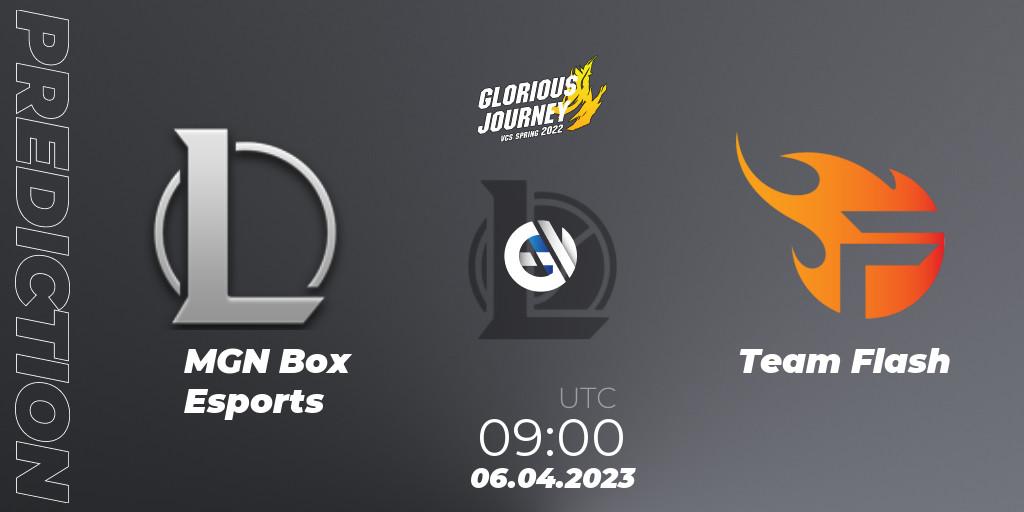 Pronóstico MGN Box Esports - Team Flash. 18.03.2023 at 10:00, LoL, VCS Spring 2023 - Group Stage