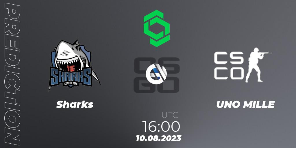 Pronóstico Sharks - UNO MILLE. 10.08.2023 at 17:00, Counter-Strike (CS2), CCT South America Series #9