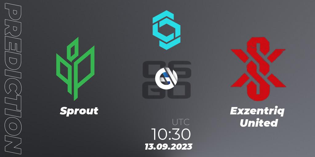 Pronóstico Sprout - Exzentriq United. 13.09.2023 at 10:30, Counter-Strike (CS2), CCT North Europe Series #8: Closed Qualifier