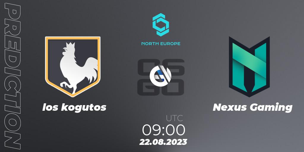Pronóstico los kogutos - Nexus Gaming. 22.08.23, CS2 (CS:GO), CCT North Europe Series #7