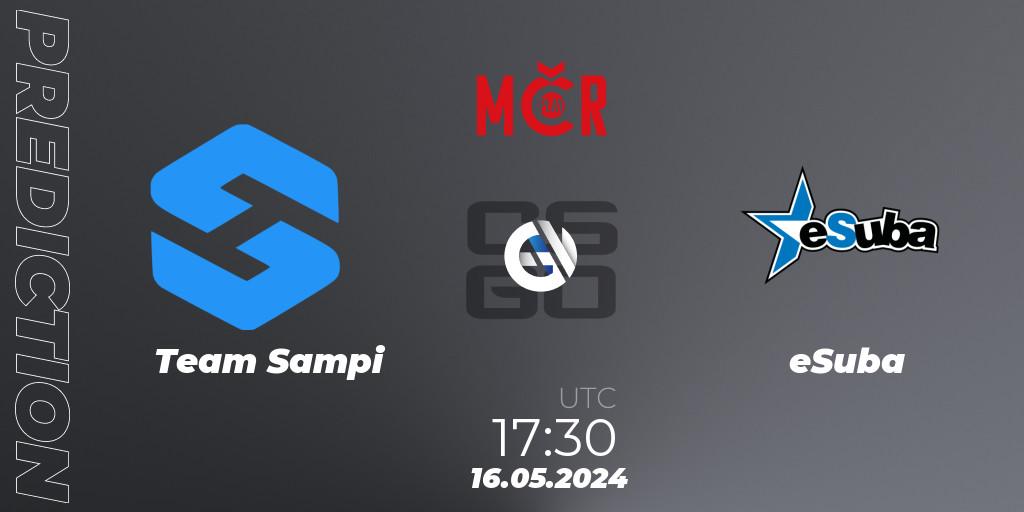 Pronóstico Team Sampi - eSuba. 16.05.2024 at 17:30, Counter-Strike (CS2), Tipsport Cup Spring 2024: Online Stage