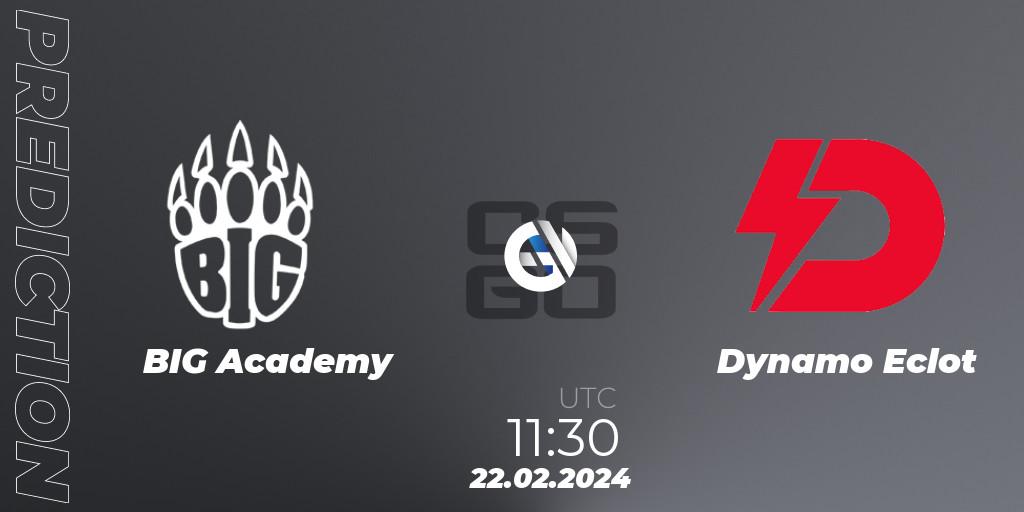 Pronóstico BIG Academy - Dynamo Eclot. 22.02.2024 at 11:55, Counter-Strike (CS2), European Pro League Season 15: Division 2