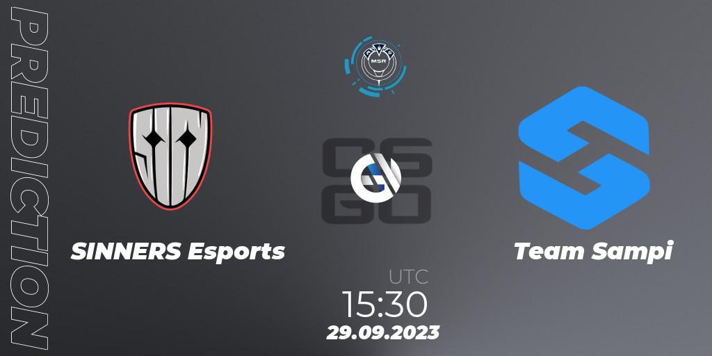 Pronóstico SINNERS Esports - Team Sampi. 29.09.2023 at 15:50, Counter-Strike (CS2), Slovak National Championship 2023