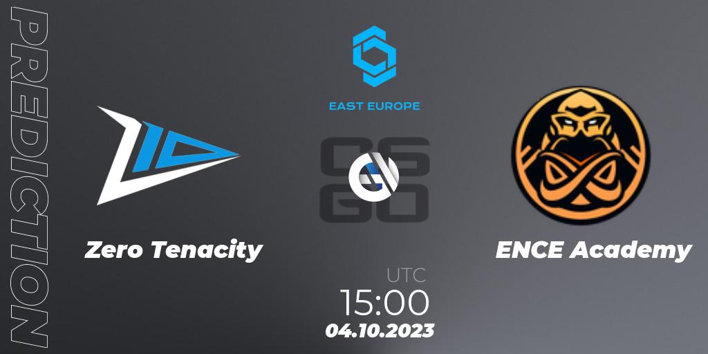 Pronóstico Zero Tenacity - ENCE Academy. 04.10.2023 at 15:20, Counter-Strike (CS2), CCT East Europe Series #3: Closed Qualifier