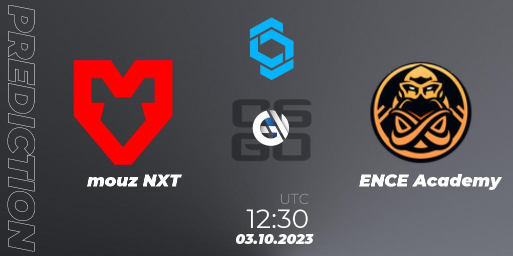Pronóstico mouz NXT - ENCE Academy. 03.10.2023 at 12:30, Counter-Strike (CS2), CCT East Europe Series #2