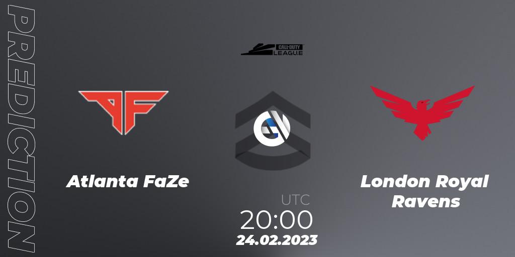 Pronóstico Atlanta FaZe - London Royal Ravens. 24.02.2023 at 20:00, Call of Duty, Call of Duty League 2023: Stage 3 Major Qualifiers