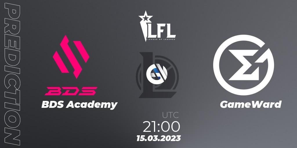 Pronóstico BDS Academy - GameWard. 15.03.2023 at 21:00, LoL, LFL Spring 2023 - Group Stage