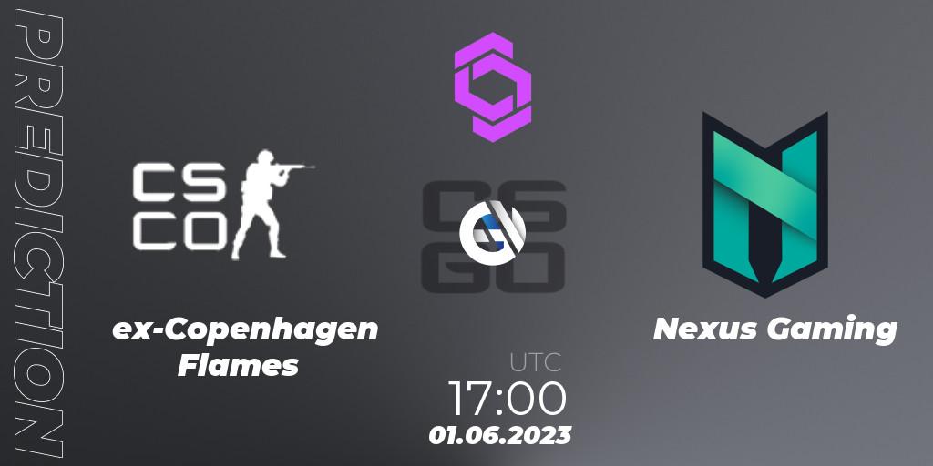 Pronóstico ex-Copenhagen Flames - Nexus Gaming. 01.06.23, CS2 (CS:GO), CCT West Europe Series 4
