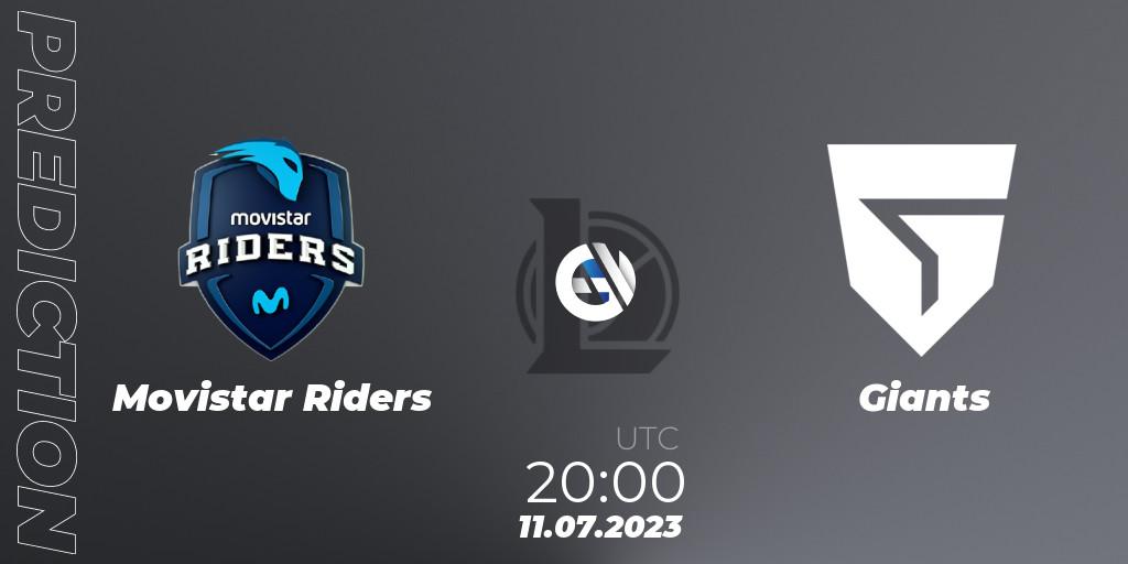 Pronóstico Movistar Riders - Giants. 11.07.2023 at 20:00, LoL, Superliga Summer 2023 - Group Stage