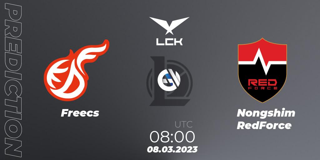 Pronóstico Freecs - Nongshim RedForce. 08.03.2023 at 08:00, LoL, LCK Spring 2023 - Group Stage