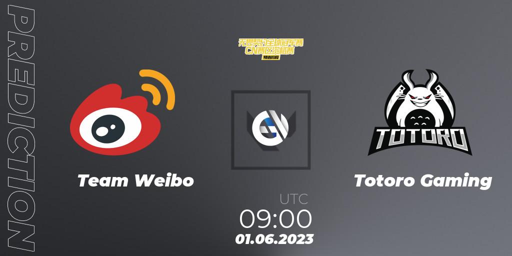 Pronóstico Team Weibo - Totoro Gaming. 01.06.23, VALORANT, VALORANT Champions Tour 2023: China Preliminaries