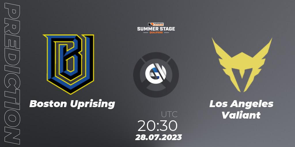 Pronóstico Boston Uprising - Los Angeles Valiant. 28.07.2023 at 20:30, Overwatch, Overwatch League 2023 - Summer Stage Qualifiers