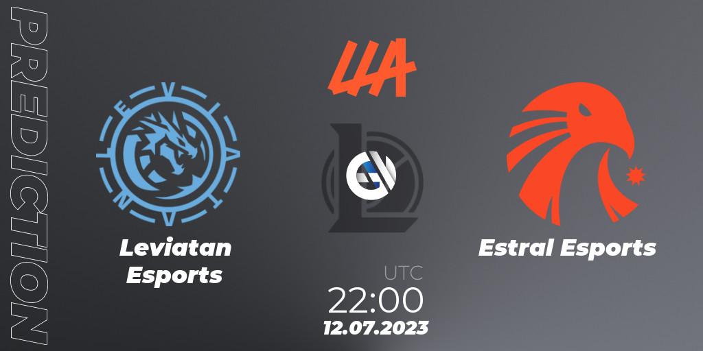 Pronóstico Leviatan Esports - Estral Esports. 12.07.2023 at 22:00, LoL, LLA Closing 2023 - Group Stage