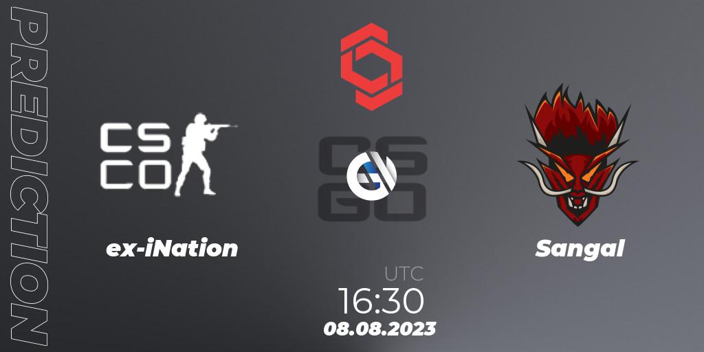 Pronóstico ex-iNation - Sangal. 08.08.2023 at 15:30, Counter-Strike (CS2), CCT Central Europe Series #7