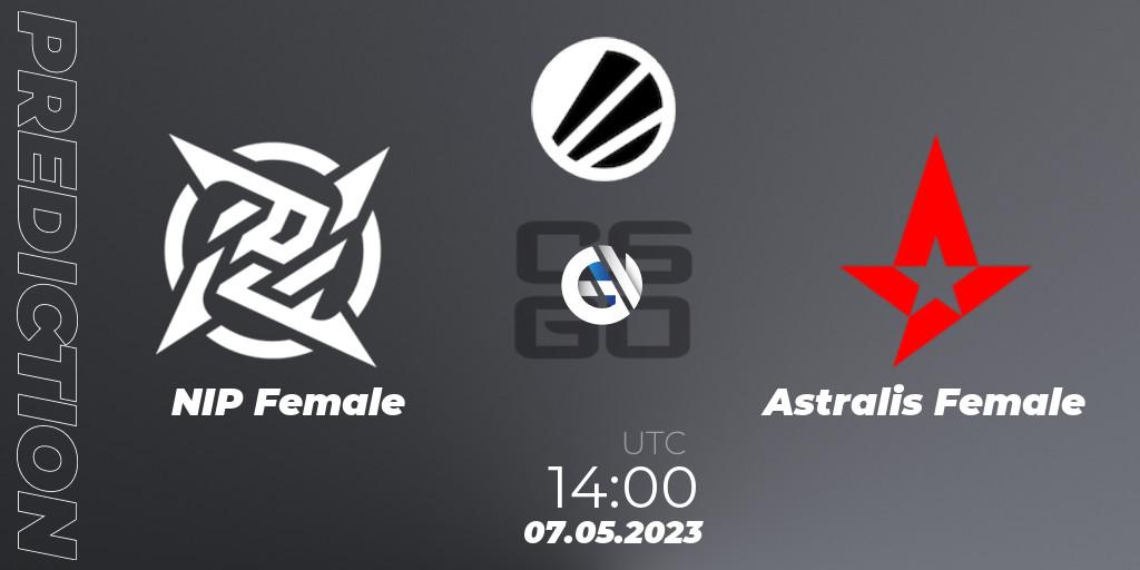 Pronóstico NIP Female - Astralis Female. 07.05.2023 at 14:00, Counter-Strike (CS2), ESL Impact Spring 2023 Cash Cup 3 Europe