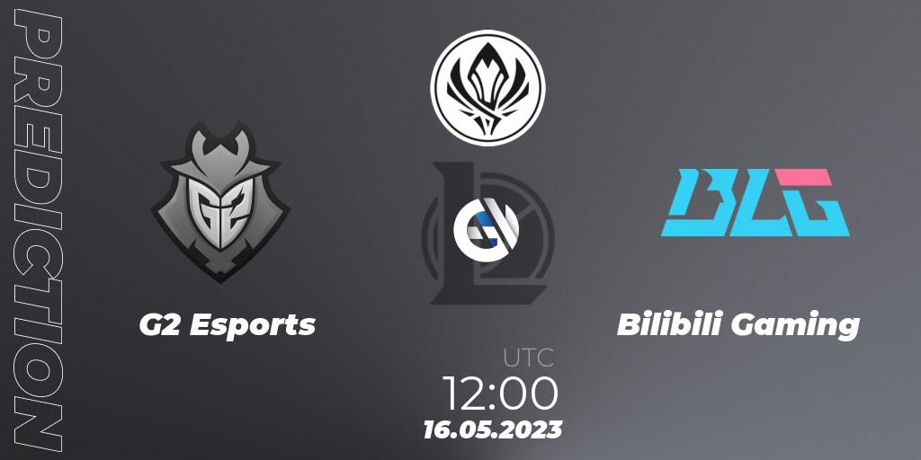 Pronóstico G2 Esports - Bilibili Gaming. 16.05.23, LoL, MSI 2023 - Playoff