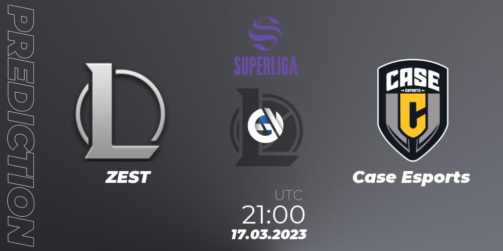 Pronóstico ZEST - Case Esports. 17.03.2023 at 21:00, LoL, LVP Superliga 2nd Division Spring 2023 - Group Stage