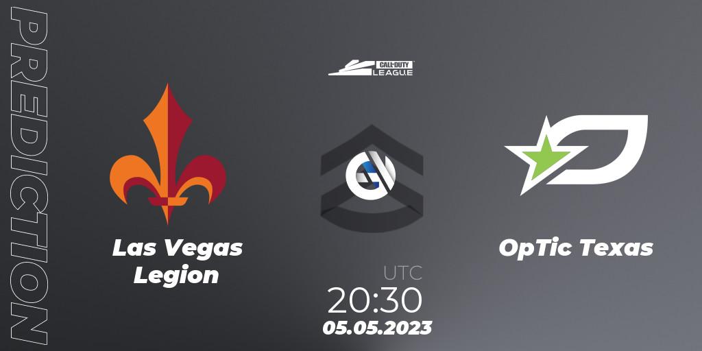 Pronóstico Las Vegas Legion - OpTic Texas. 05.05.23, Call of Duty, Call of Duty League 2023: Stage 5 Major Qualifiers