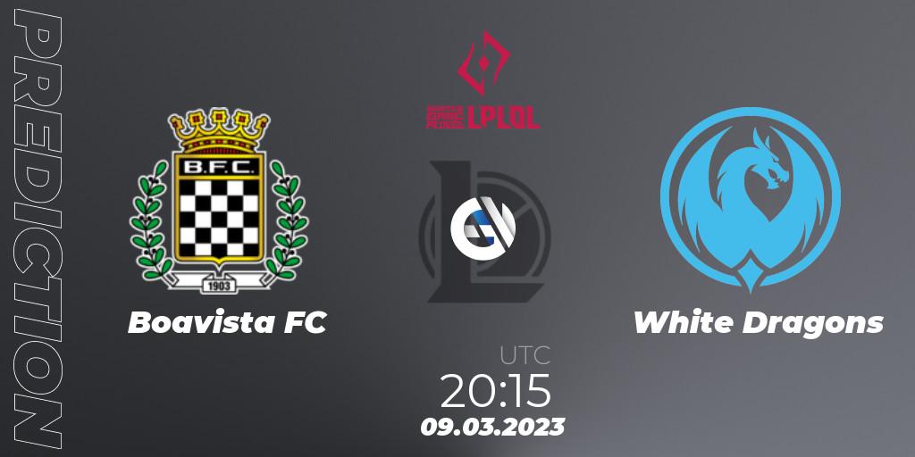 Pronóstico Boavista FC - White Dragons. 09.03.2023 at 20:15, LoL, LPLOL Split 1 2023 - Group Stage