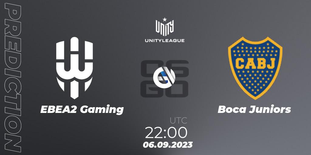 Pronóstico EBEA2 Gaming - Boca Juniors. 06.09.2023 at 22:00, Counter-Strike (CS2), LVP Unity League Argentina 2023