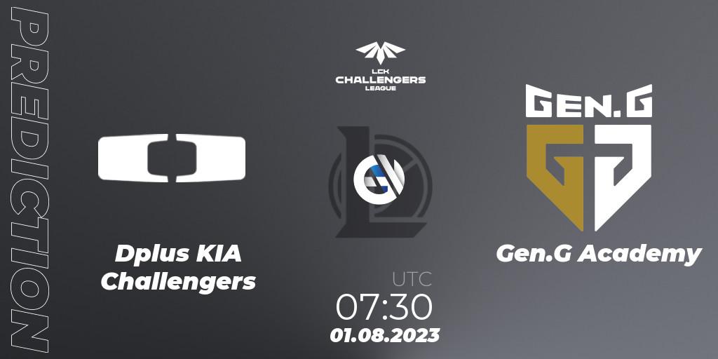 Pronóstico Dplus KIA Challengers - Gen.G Academy. 01.08.2023 at 08:00, LoL, LCK Challengers League 2023 Summer - Group Stage