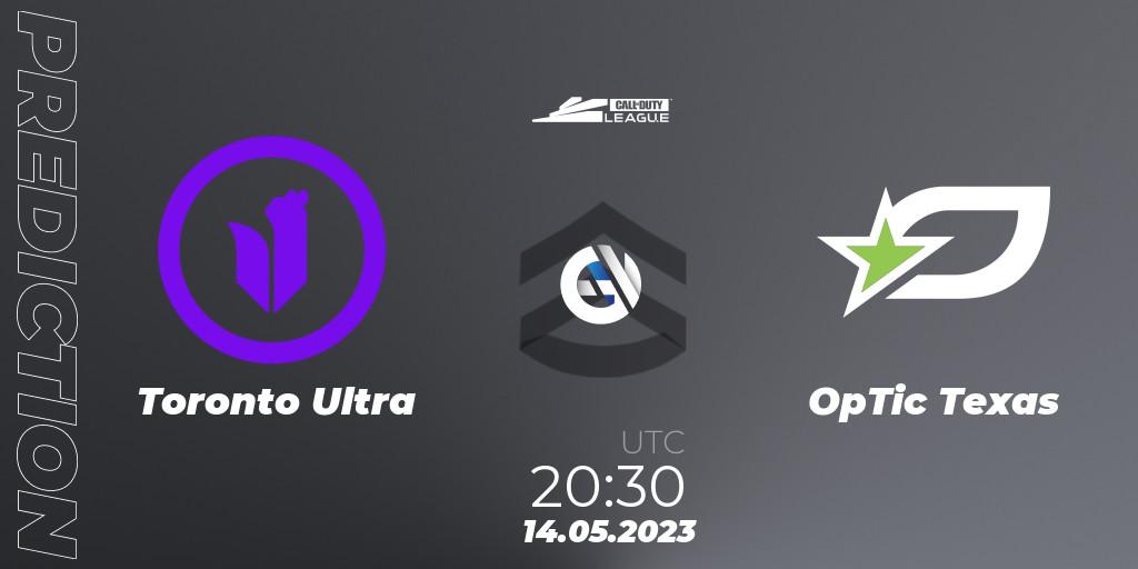 Pronóstico Toronto Ultra - OpTic Texas. 14.05.2023 at 20:30, Call of Duty, Call of Duty League 2023: Stage 5 Major Qualifiers