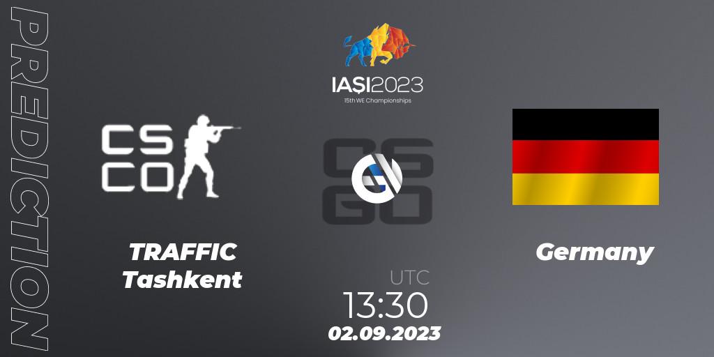 Pronóstico TRAFFIC Tashkent - Germany. 02.09.2023 at 12:45, Counter-Strike (CS2), IESF World Esports Championship 2023