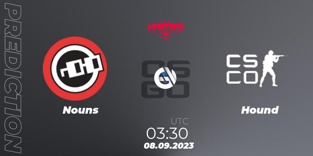 Pronóstico Nouns - Hound. 08.09.2023 at 03:35, Counter-Strike (CS2), Ace North American Masters Fall 2023 - BLAST Premier Qualifier