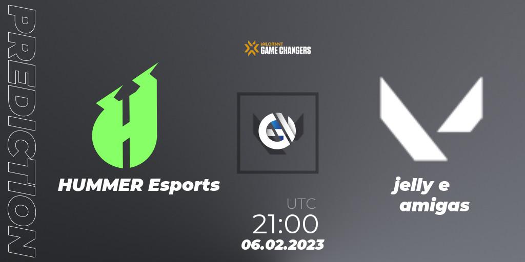 Pronóstico HUMMER Esports - jelly e amigas. 06.02.23, VALORANT, VCT 2023: Game Changers Brazil Series 1 - Qualifier 2