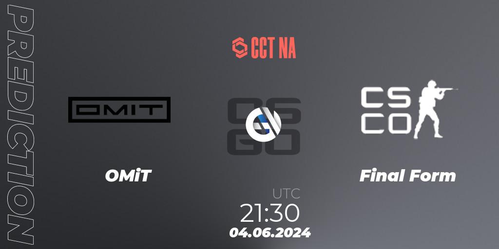 Pronóstico OMiT - Final Form. 05.06.2024 at 00:30, Counter-Strike (CS2), CCT Season 2 North American Series #1
