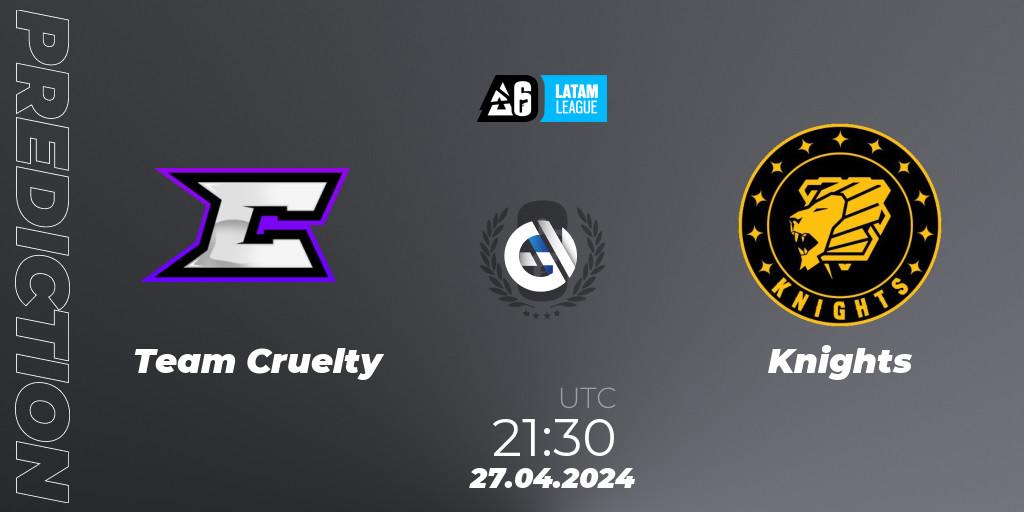 Pronóstico Team Cruelty - Knights. 27.04.24, Rainbow Six, LATAM League 2024 - Stage 1: Final Four