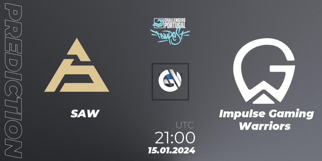 Pronóstico SAW - Impulse Gaming Warriors. 15.01.2024 at 22:20, VALORANT, VALORANT Challengers 2024 Portugal: Tempest Split 1