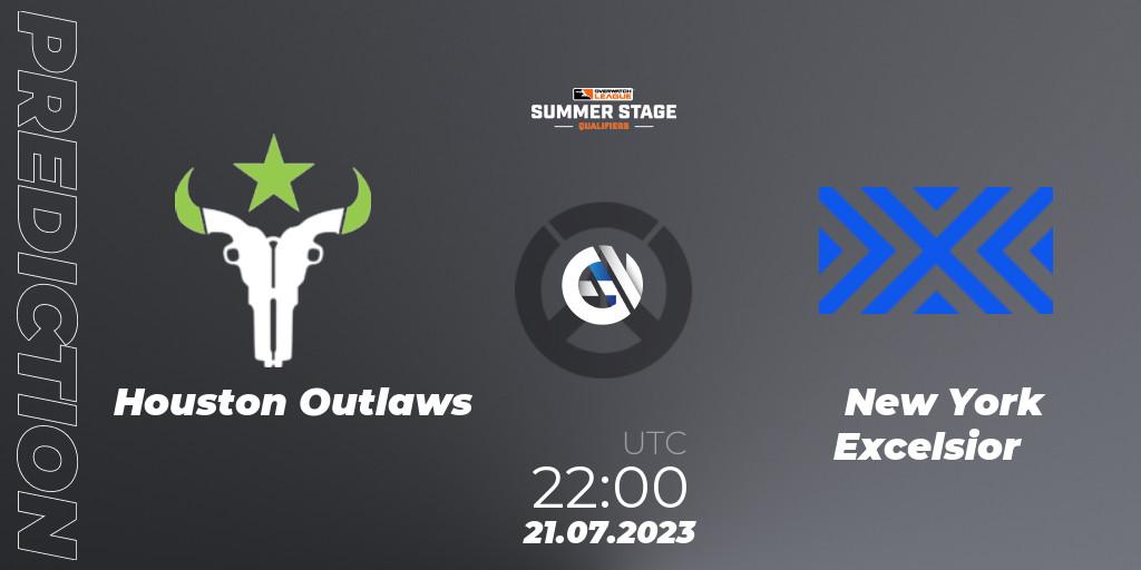 Pronóstico Houston Outlaws - New York Excelsior. 21.07.23, Overwatch, Overwatch League 2023 - Summer Stage Qualifiers