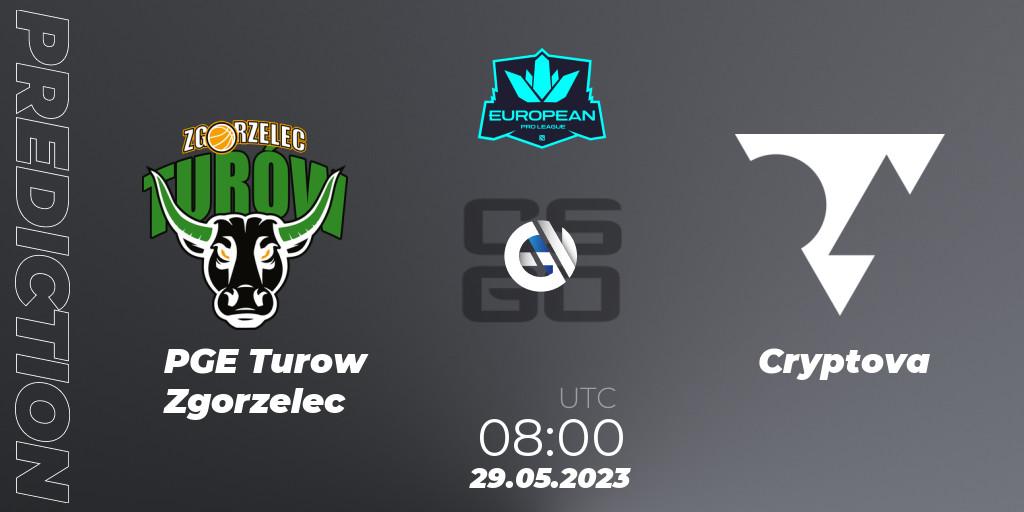 Pronóstico PGE Turow Zgorzelec - Cryptova. 29.05.2023 at 08:00, Counter-Strike (CS2), European Pro League Season 8