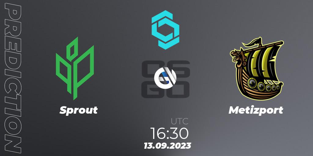 Pronóstico Sprout - Metizport. 13.09.2023 at 16:30, Counter-Strike (CS2), CCT North Europe Series #8: Closed Qualifier