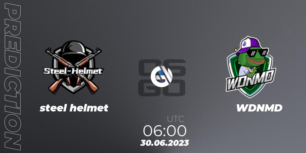 Pronóstico steel helmet - WDNMD. 30.06.2023 at 06:00, Counter-Strike (CS2), 5E Open Cup: May 2023