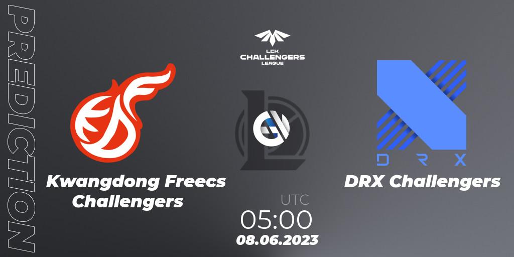 Pronóstico Kwangdong Freecs Challengers - DRX Challengers. 08.06.23, LoL, LCK Challengers League 2023 Summer - Group Stage