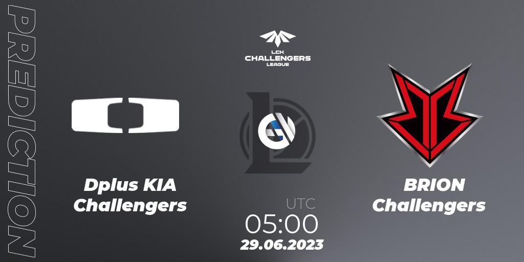 Pronóstico Dplus KIA Challengers - BRION Challengers. 29.06.23, LoL, LCK Challengers League 2023 Summer - Group Stage