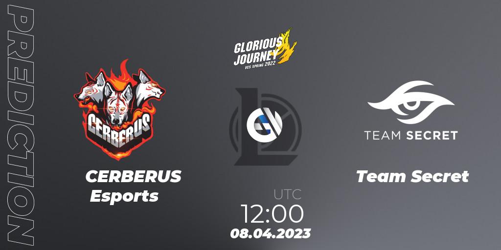 Pronóstico CERBERUS Esports - Team Secret. 08.04.2023 at 12:00, LoL, VCS Spring 2023 - Group Stage