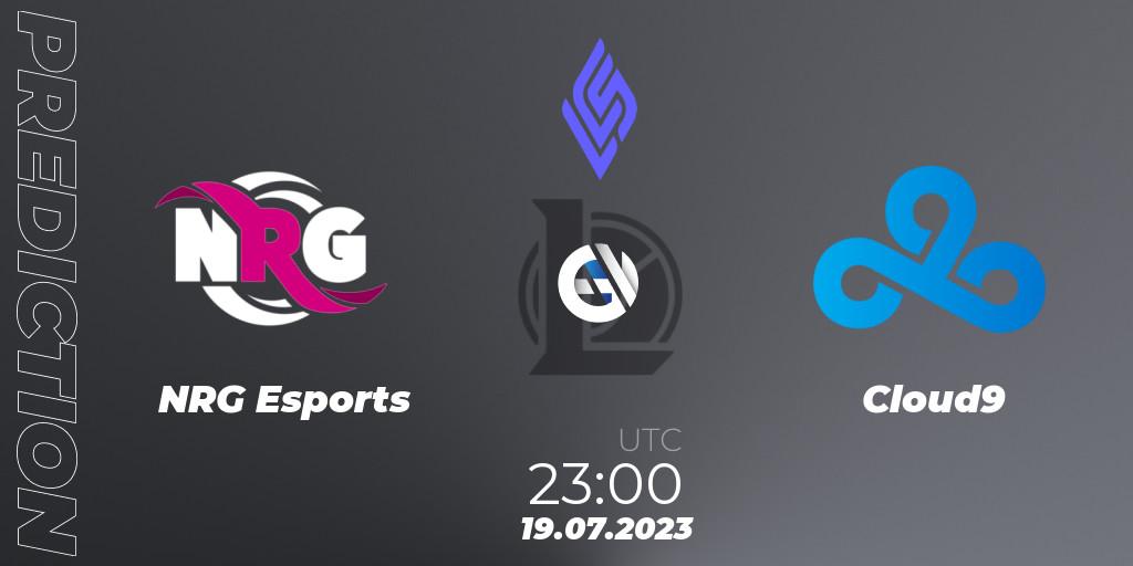 Pronóstico NRG Esports - Cloud9. 20.07.23, LoL, LCS Summer 2023 - Group Stage