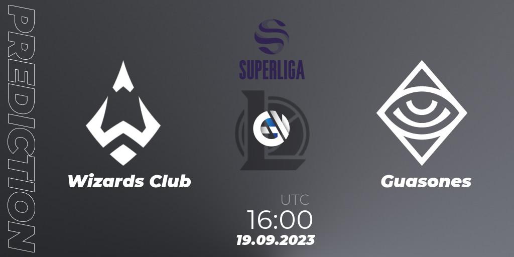 Pronóstico Wizards Club - Guasones. 18.09.23, LoL, LVP SuperLiga 2024 - Promotion