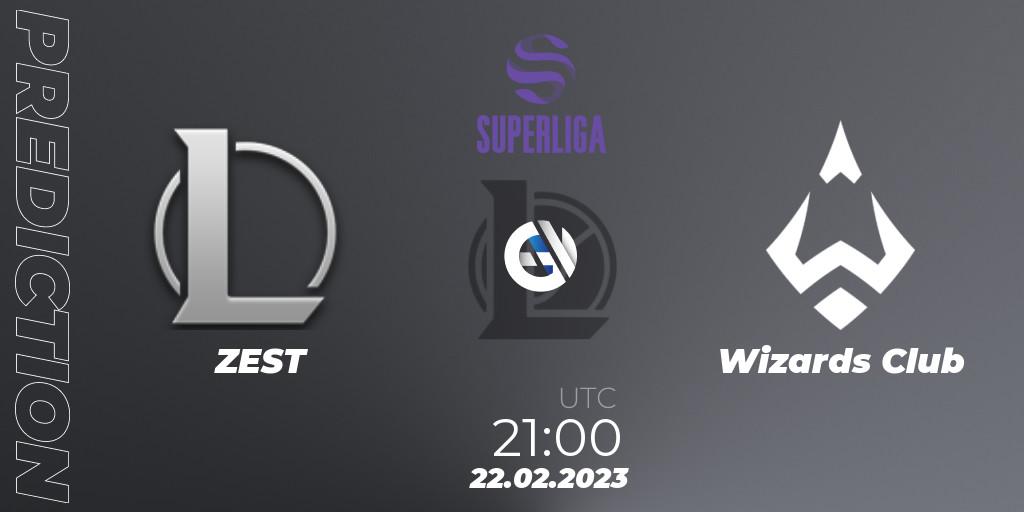 Pronóstico ZEST - Wizards Club. 22.02.2023 at 21:00, LoL, LVP Superliga 2nd Division Spring 2023 - Group Stage