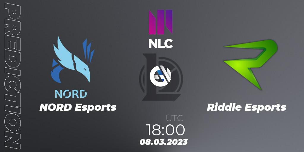 Pronóstico NORD Esports - Riddle Esports. 08.03.2023 at 18:00, LoL, NLC 1st Division Spring 2023