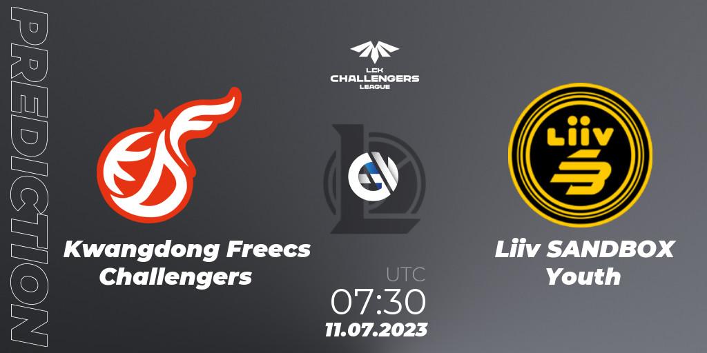 Pronóstico Kwangdong Freecs Challengers - Liiv SANDBOX Youth. 11.07.23, LoL, LCK Challengers League 2023 Summer - Group Stage