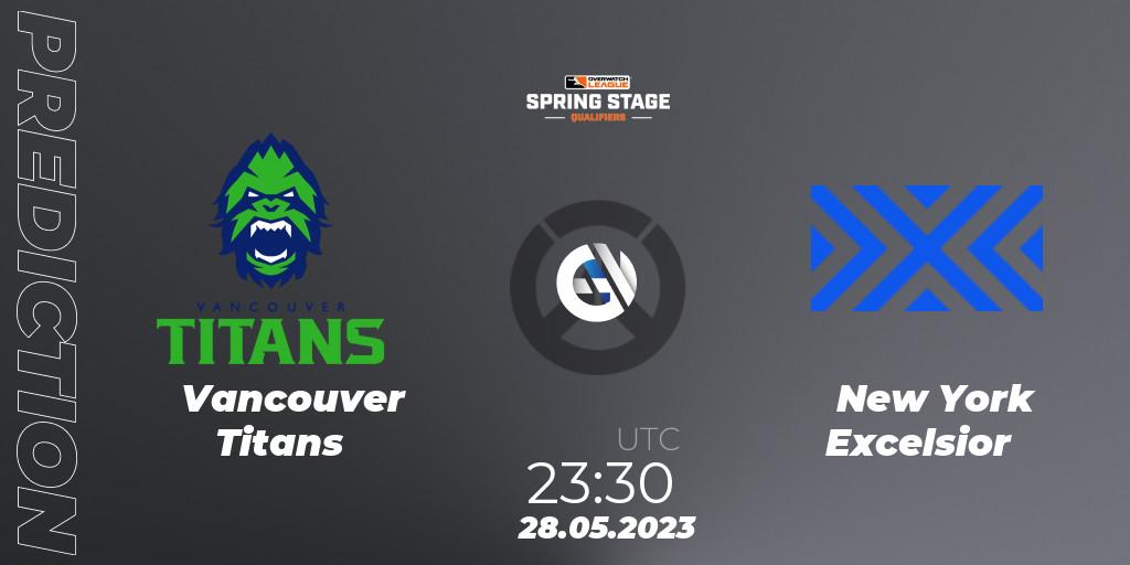 Pronóstico Vancouver Titans - New York Excelsior. 28.05.2023 at 23:30, Overwatch, OWL Stage Qualifiers Spring 2023 West