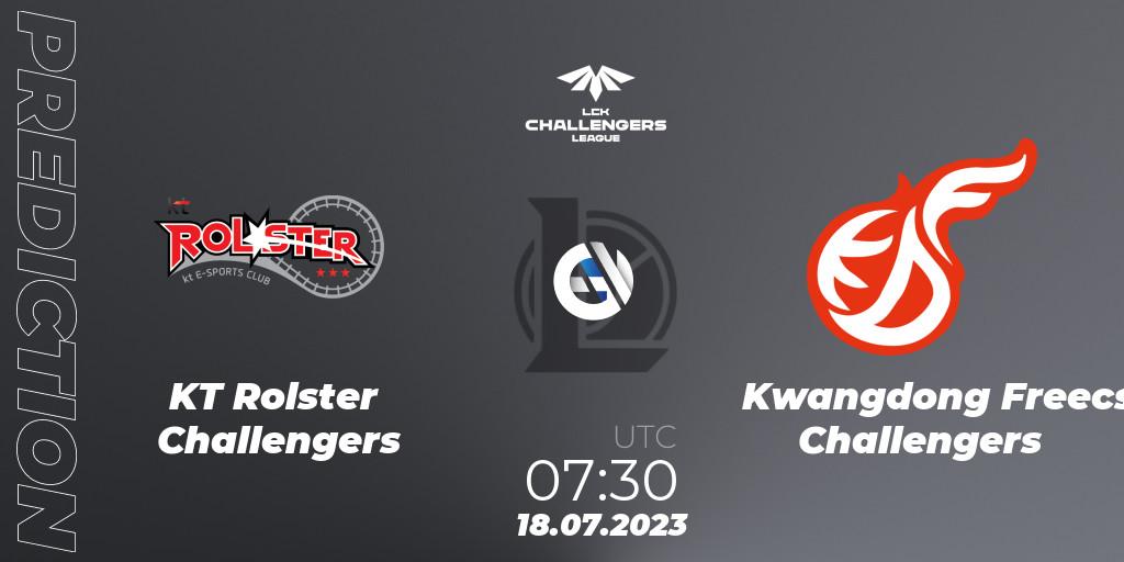 Pronóstico KT Rolster Challengers - Kwangdong Freecs Challengers. 18.07.2023 at 08:00, LoL, LCK Challengers League 2023 Summer - Group Stage