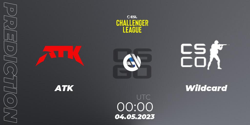 Pronóstico ATK - Wildcard. 04.05.2023 at 00:00, Counter-Strike (CS2), ESL Challenger League Season 45: North America