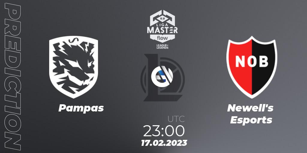 Pronóstico Pampas - Newell's Esports. 17.02.2023 at 23:15, LoL, Liga Master Opening 2023 - Group Stage
